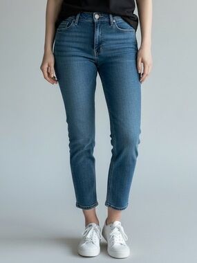 Lucky Brand Women's Lolita Cropped Skinny Jeans in Medium Blue